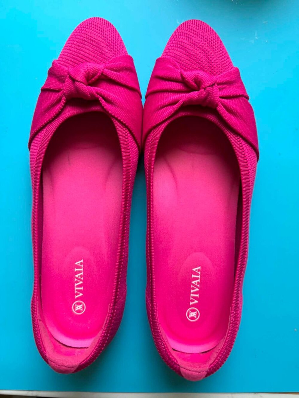 Vivaia pink flats with bow